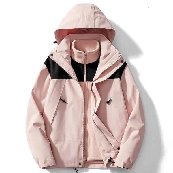 Unisex-vinterfrakke med hætte og fleece – unisex