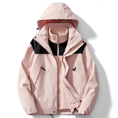 Unisex-vinterfrakke med hætte og fleece – unisex