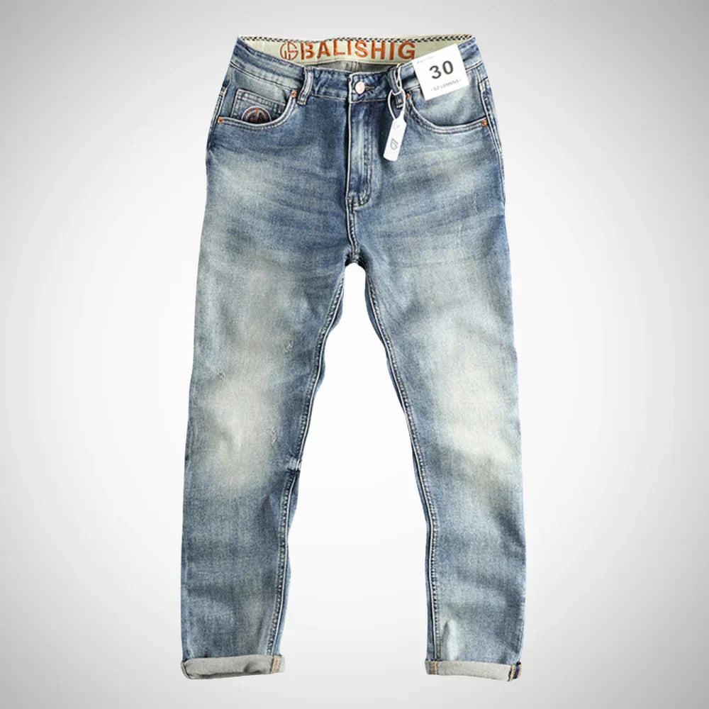 Stephen lyseblå vaskede denimjeans – herre