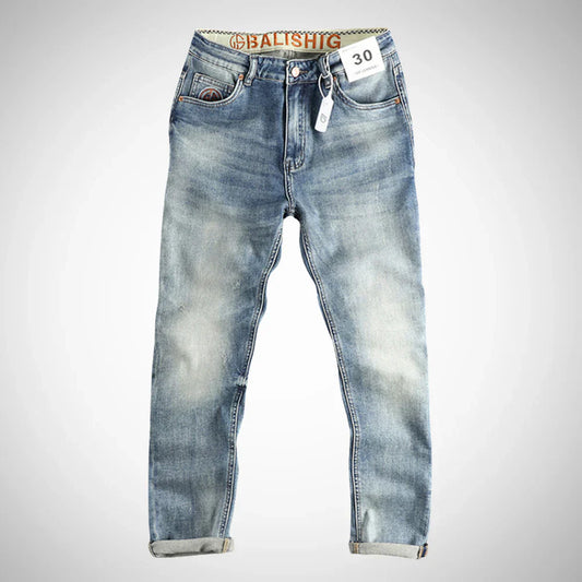Stephen lyseblå vaskede denimjeans – herre