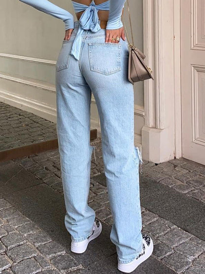 Damejeans med løs pasform