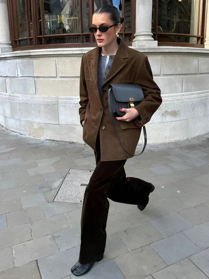 Banbury | blazer i ruskind