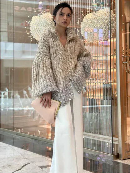 Cassidy | glitrende silke cardigan