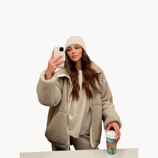 Nora ultra blød teddy fleece damejakke