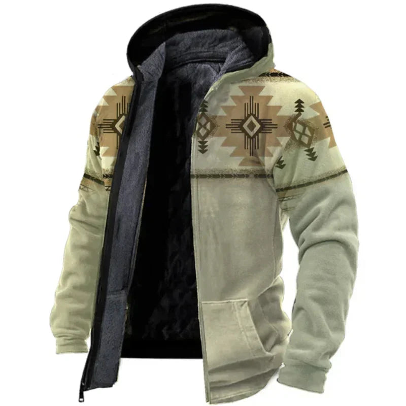 Susanna - varm vintage fleece herrejakke