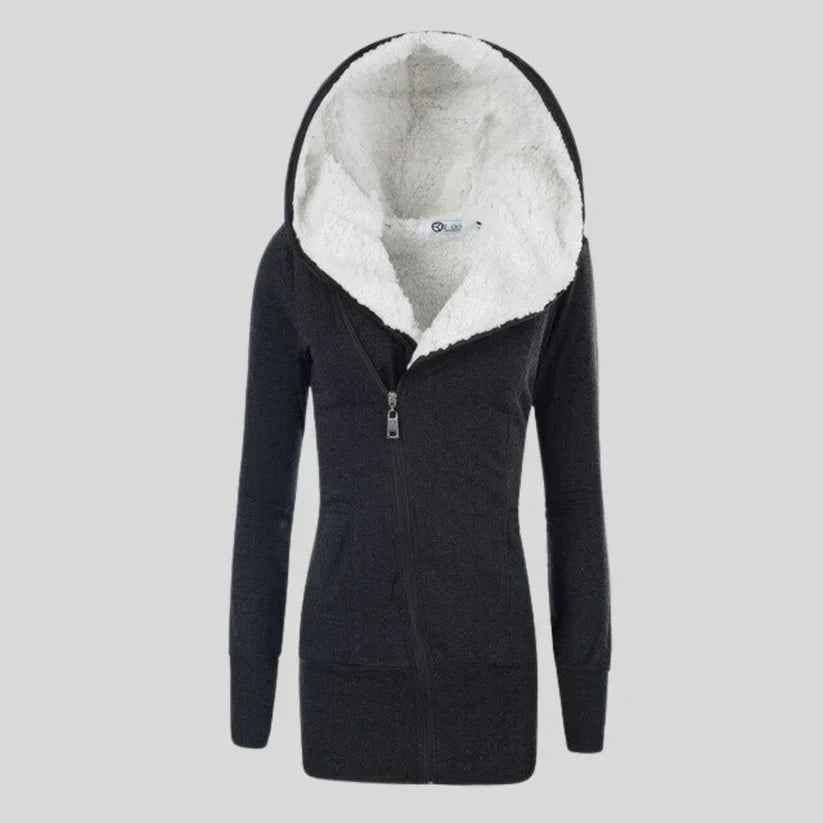 Brie – fleececardigan med hætte