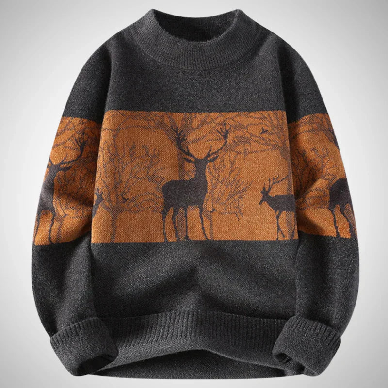Stag strikket sweater – herre