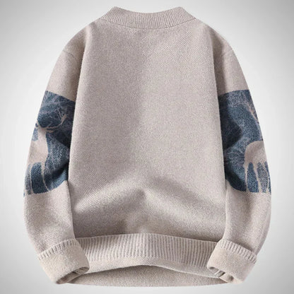 Stag strikket sweater – herre