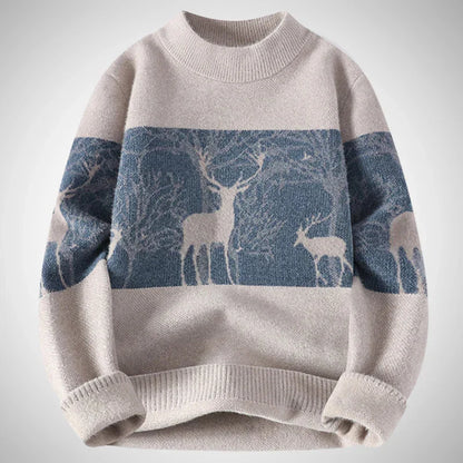 Stag strikket sweater – herre