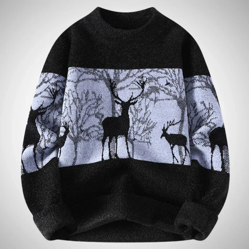 Stag strikket sweater – herre