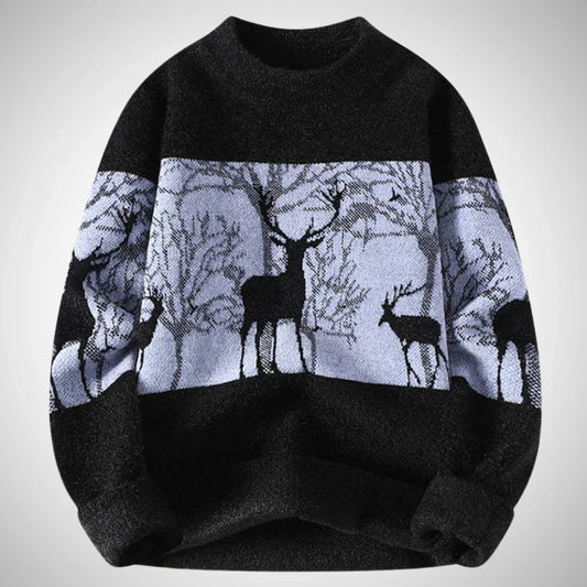 Stag strikket sweater – herre