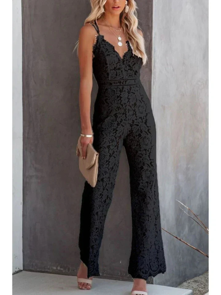 Ernestina | elegant jumpsuit med v-udskæring