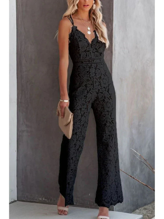 Ernestina | elegant jumpsuit med v-udskæring