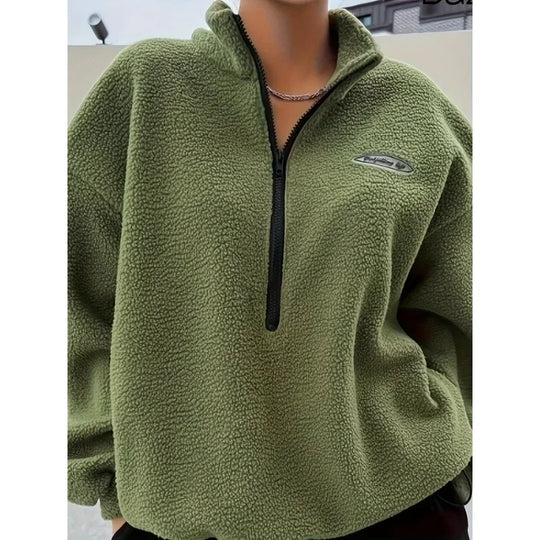 Kate - sweatshirts med lynlås