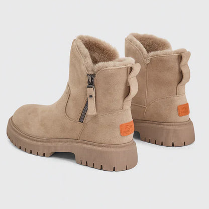 Vinterstøvler til kvinder med platform og pelsforing – kvinder