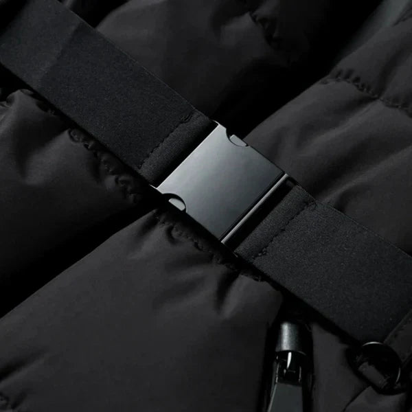 Vinterjakke med bælte til kvinder