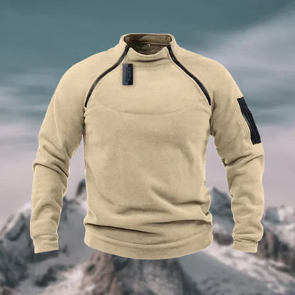 Vindtæt, varm fleece sweater til mænd