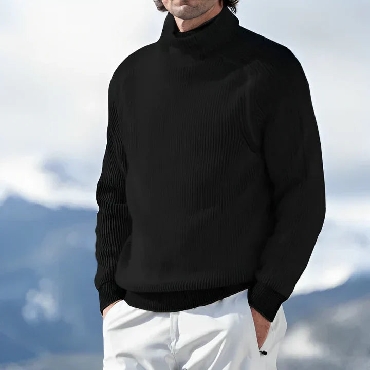 Pierre - sweatshirt med rullekrave