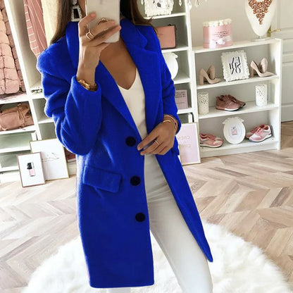 Aurora | elegant lang blazer frakke