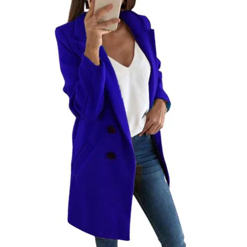 Aurora | elegant lang blazer frakke