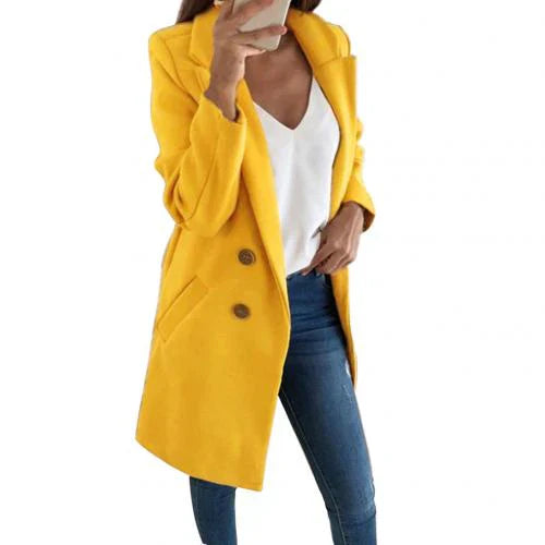 Aurora | elegant lang blazer frakke