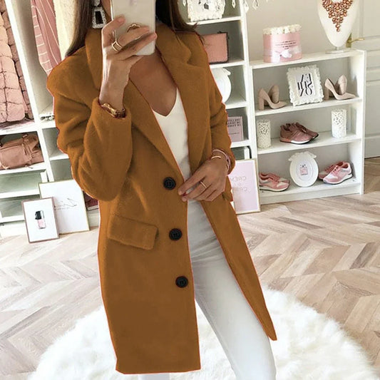 Aurora | elegant lang blazer frakke