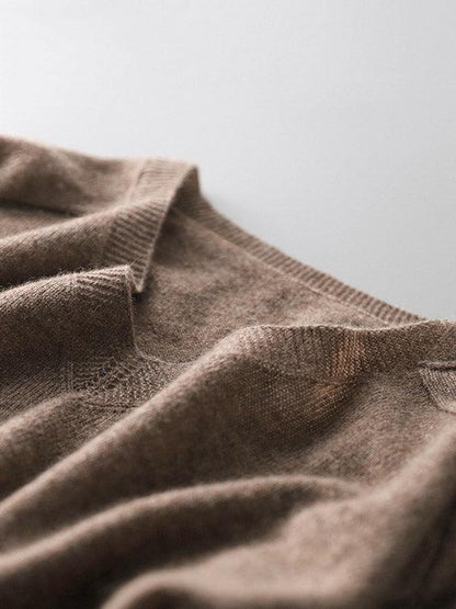 Alison | cashmere striktrøje med v-hals