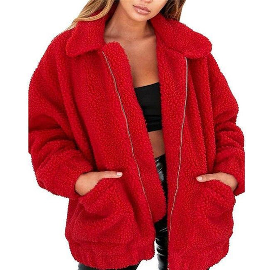 Skye - dame fleece sweatshirt med bred krave