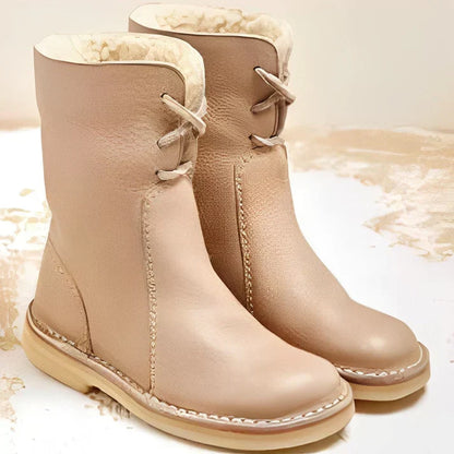 Helena - bottes en cuir doublées de laine pour femmes