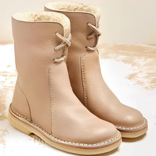 Helena - bottes en cuir doublées de laine pour femmes