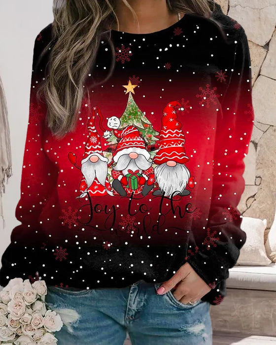 Jule sweatshirt – gradient farve