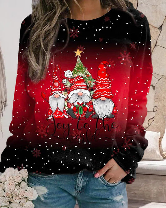 Jule sweatshirt – gradient farve