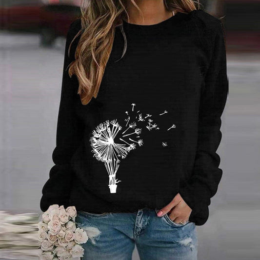 Mælkebøtte – moderigtig sweater med rund hals