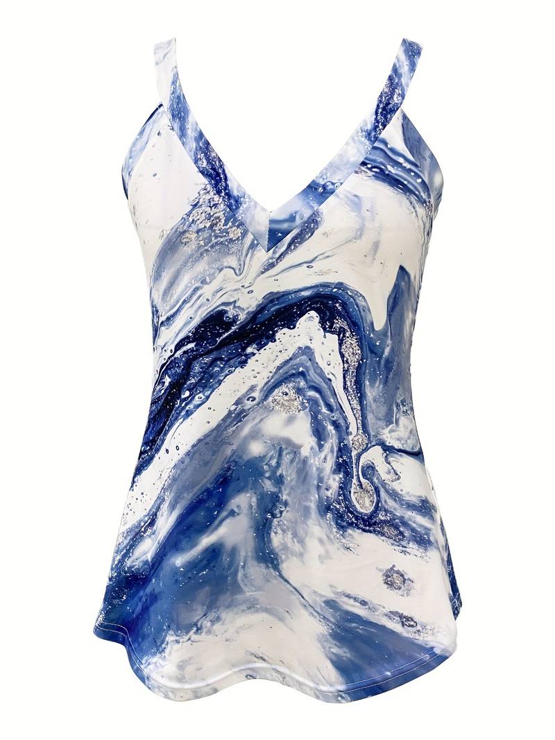 Nora gradient blomstret cami-top