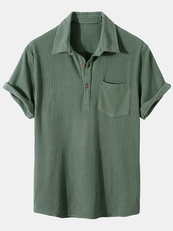 Elijah - gammel penge stil vaffel t-shirt