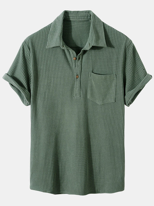 Elijah - gammel penge stil vaffel t-shirt