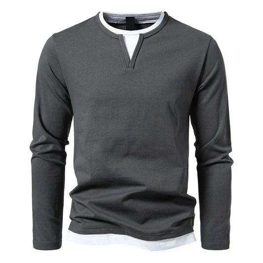 Diego langærmet - Henley