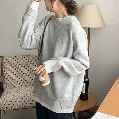 Fay - grå og hvid trøje