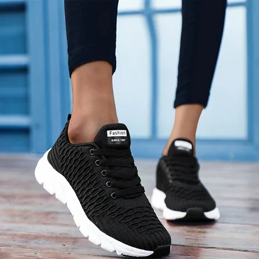 Strikkede dynamicrun-sneakers - fleksible og åndbare