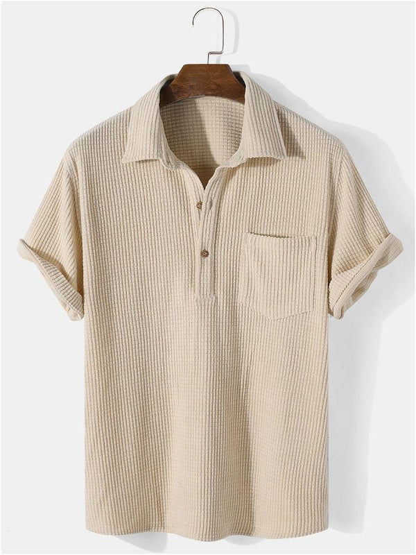 Elijah - gammel penge stil vaffel t-shirt
