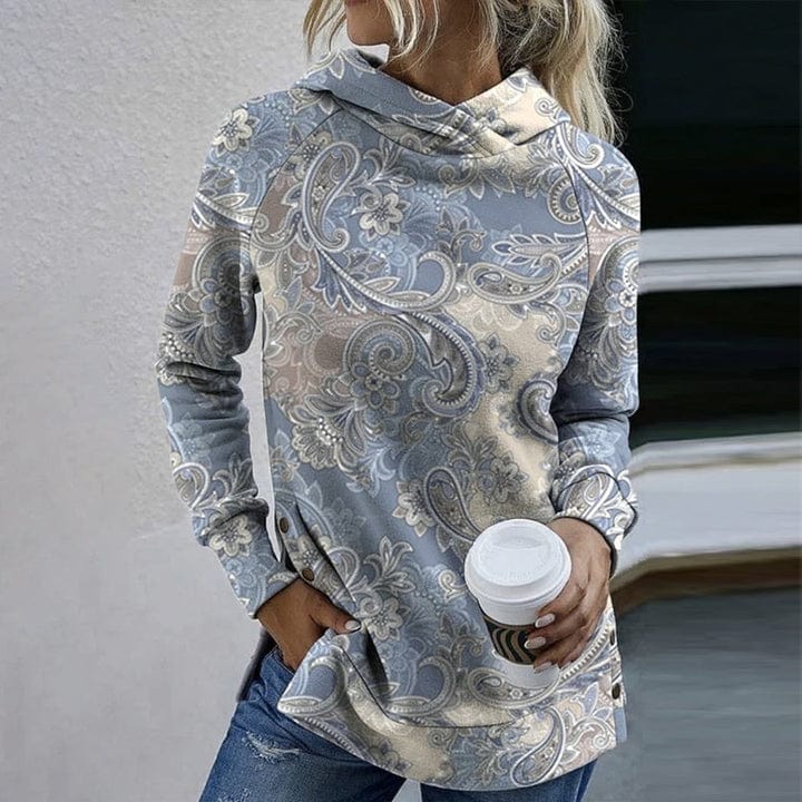 Lena – elegant sweater med print