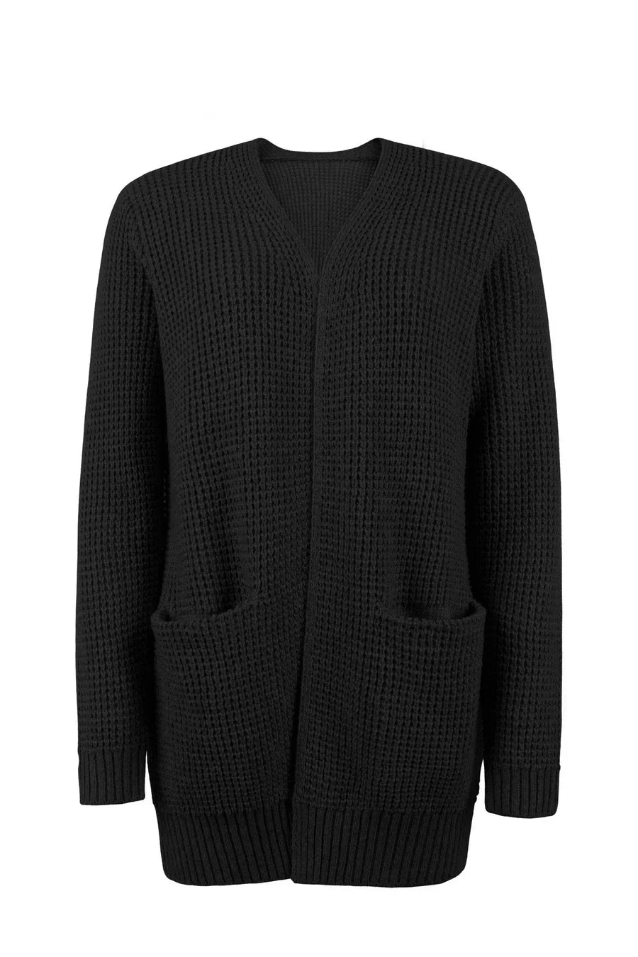 Uliana - elegant lang dame-cardigan med v-hals