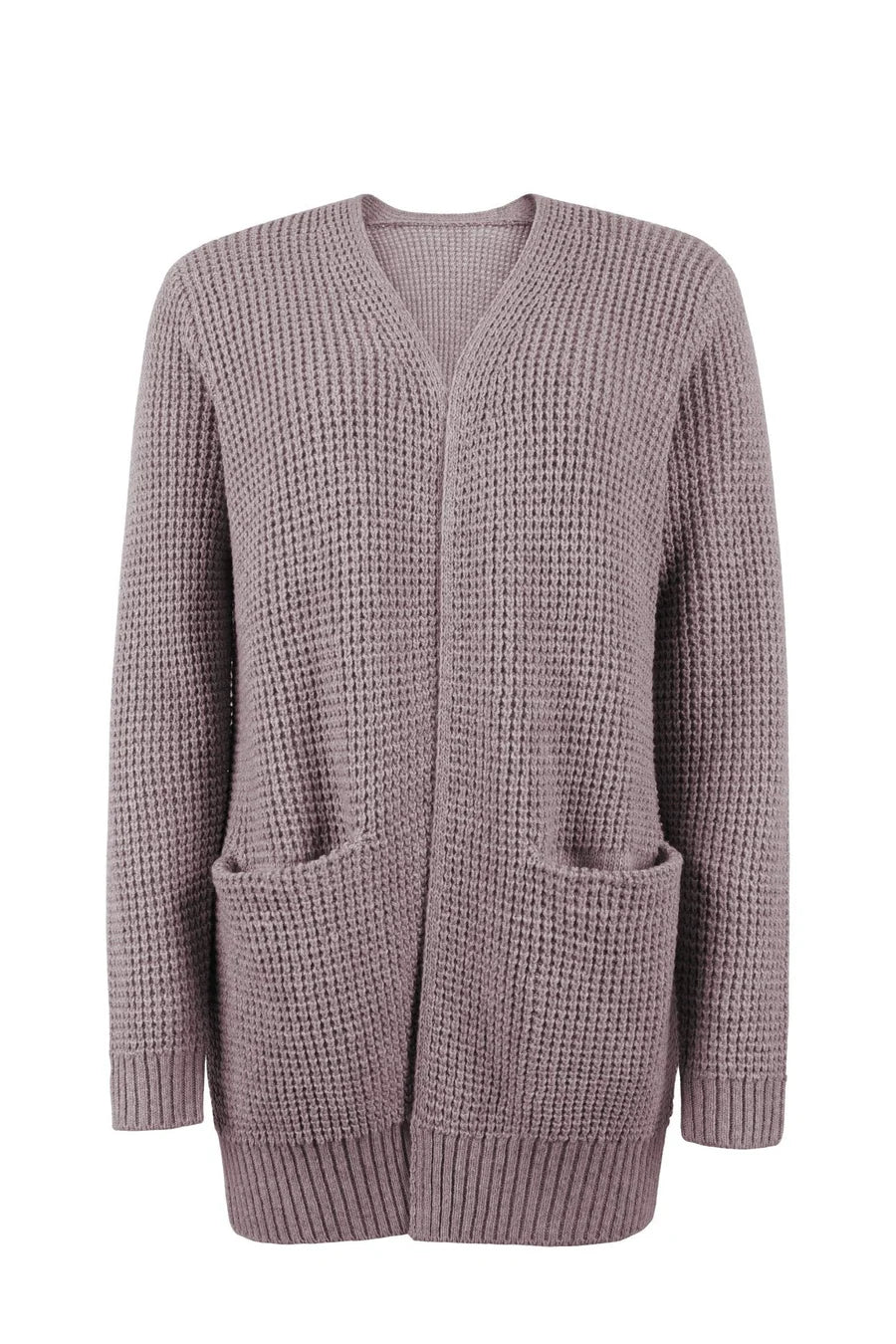 Uliana - elegant lang dame-cardigan med v-hals