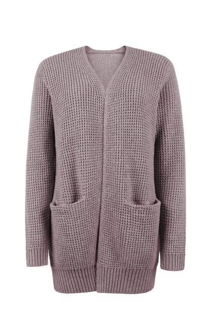 Uliana - elegant lang dame-cardigan med v-hals