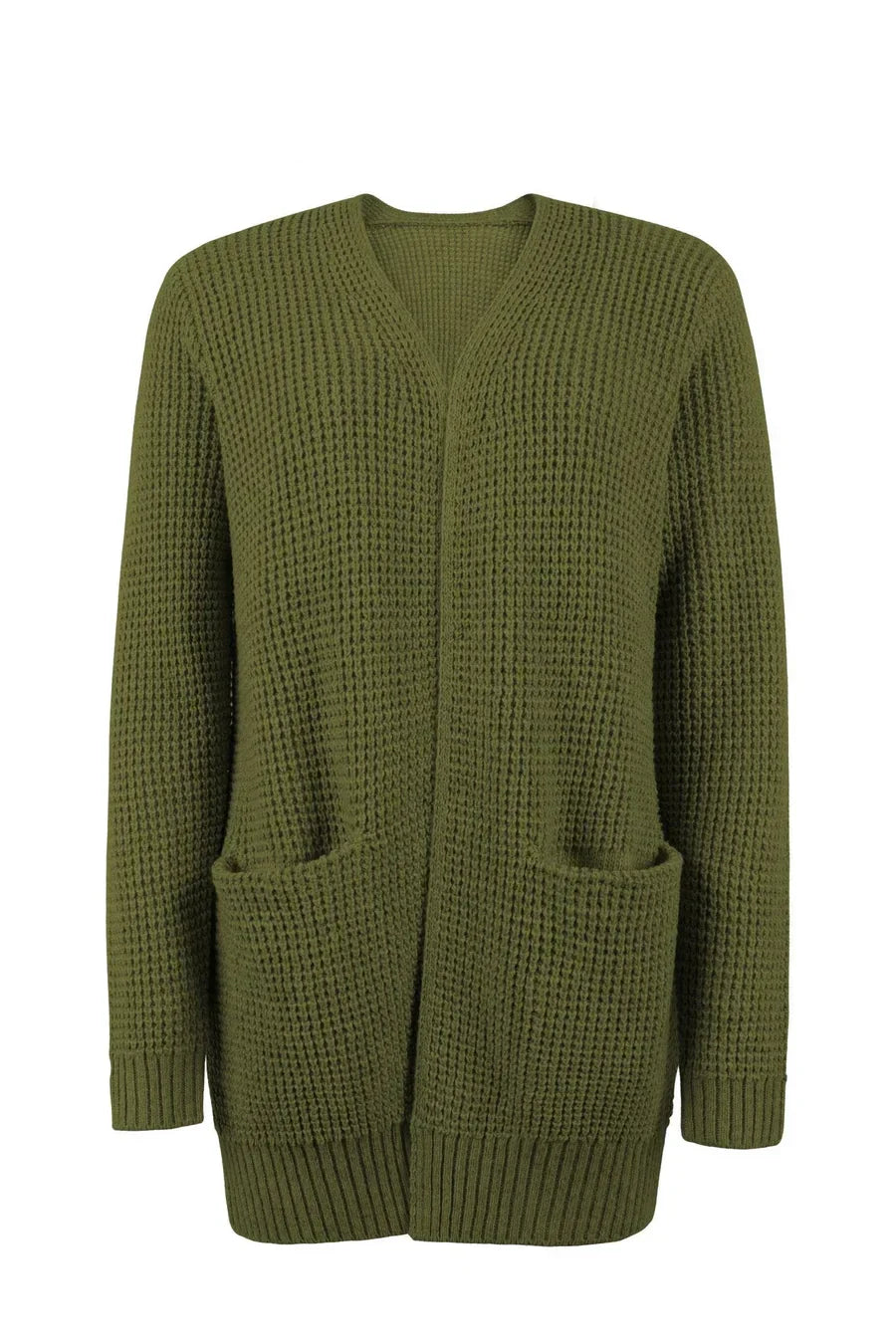 Uliana - elegant lang dame-cardigan med v-hals