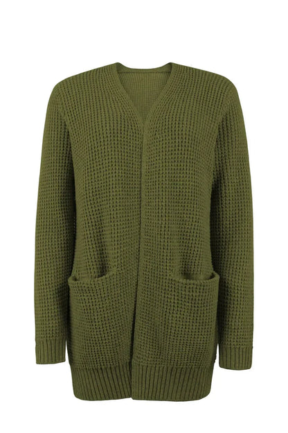 Uliana - elegant lang dame-cardigan med v-hals