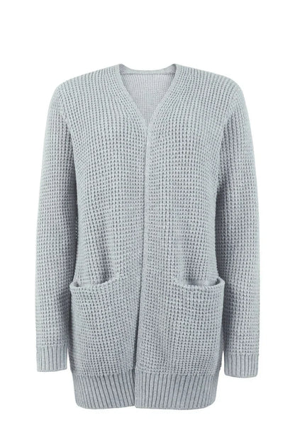 Uliana - elegant lang dame-cardigan med v-hals