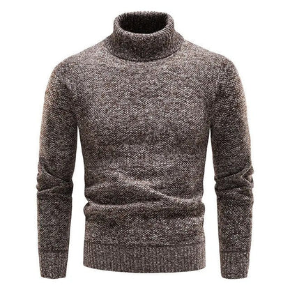 Behagelig og elegant herresweater med rullekrave