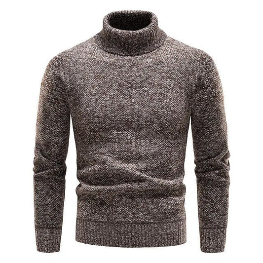 Behagelig og elegant herresweater med rullekrave