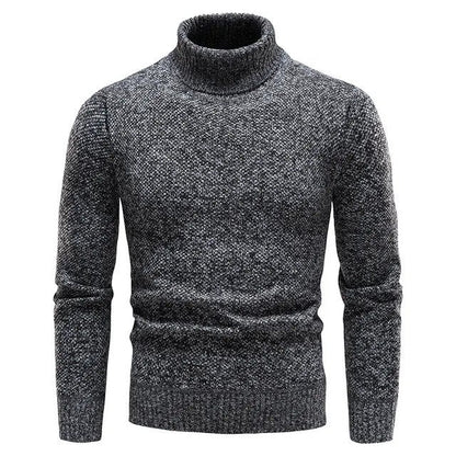 Behagelig og elegant herresweater med rullekrave